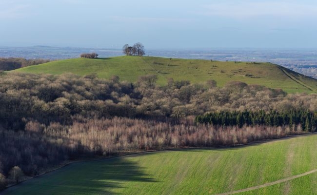 Rolling countryside at Coombe Hill, Aylesbury