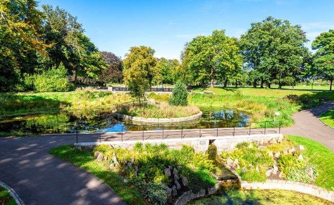 Duthie Park, Aberdeen, on a sunny day