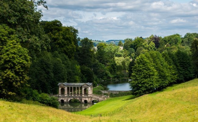 A view of the Palladium bridge at Prior Park, Bath