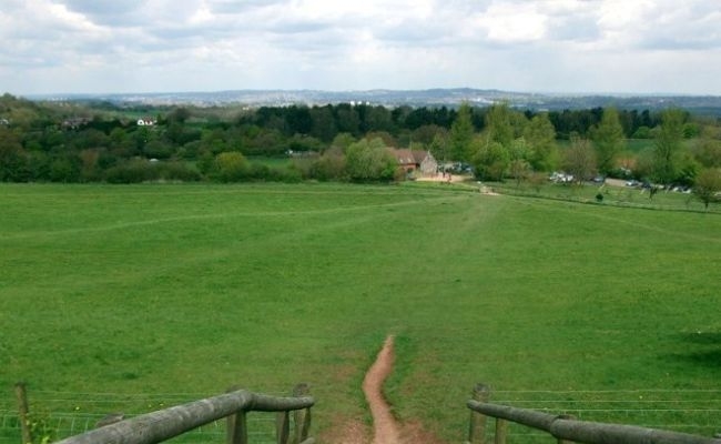 A large open field at Waseley Hills Country Park, Birmingham