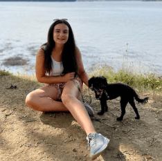 Woman with dog
