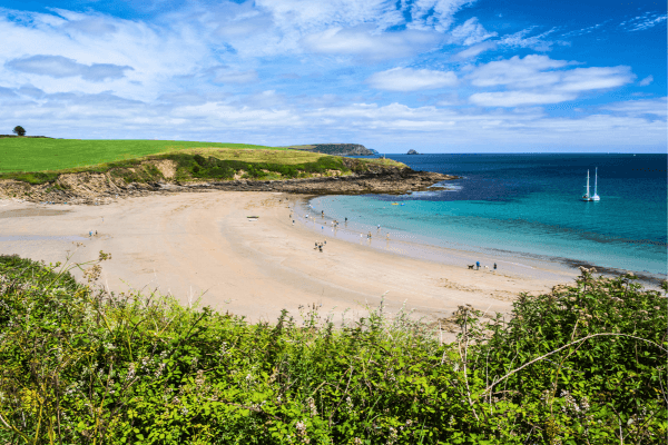 Porthcurnick Beach, in Trewithian
